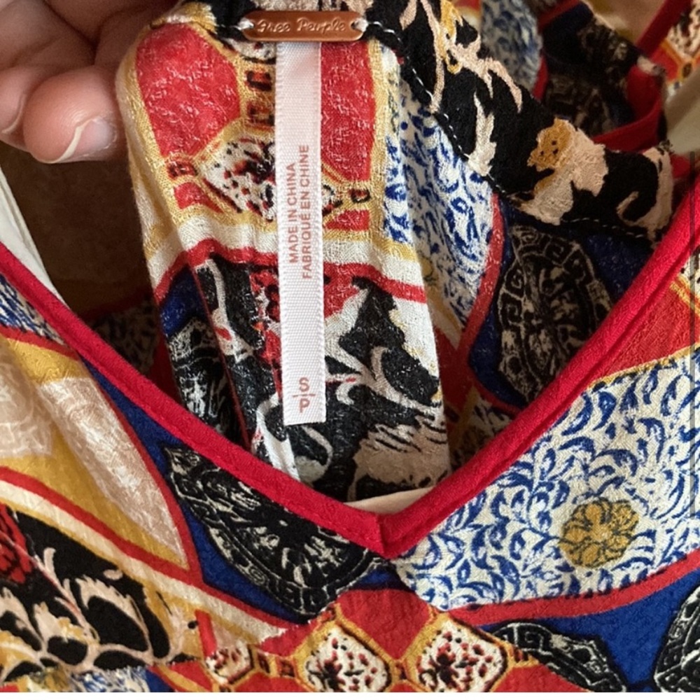 Free people patchwork dress. RARE - Picture 3 of 5